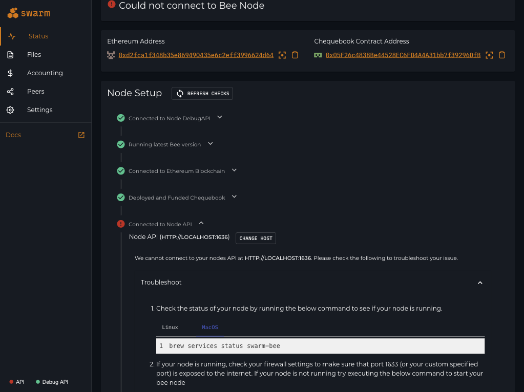 Setup